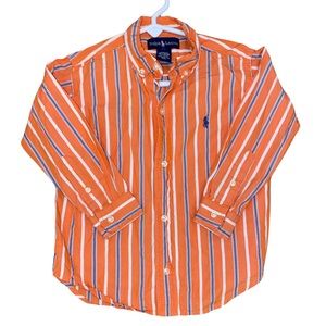 🐴 Toddler Boys 3T Ralph Lauren Button Down Shirt in Great Preloved Condition 🐎